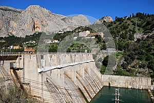 Hydro-electric power plant and dam, Andalusia.