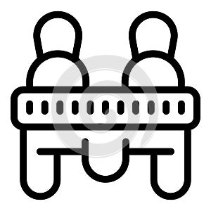 Hydro flyer icon outline vector. Fly board device