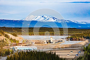 Hydro power dam Schwatka Lake Whitehorse YT Canada