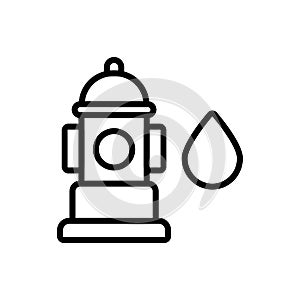 Hydro power, home icon. Simple line, outline vector elements of aqua icons for ui and ux, website or mobile application