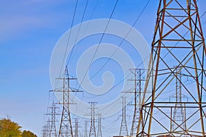 Hydro power lines photo