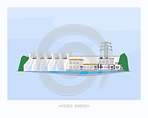 Hydro power plant supply electricity to the factory and city