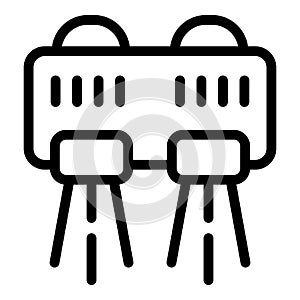 Hydro propelled device icon outline vector. Watersport equipment