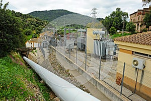 The hydro station of Las Buitreras in El Colmenar, Malaga province, Spain