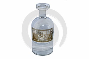 Hydrochloric acid bottle