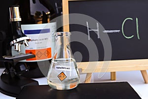 hydrochloric acid and symbol structural formula chemical