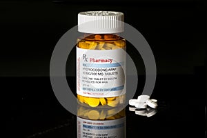 Hydrocodone/APAP Acetaminophen Prescription Bottle