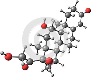 Hydrocortisone molecular structure