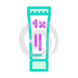 hydrocortisone ointment first aid color icon vector illustration