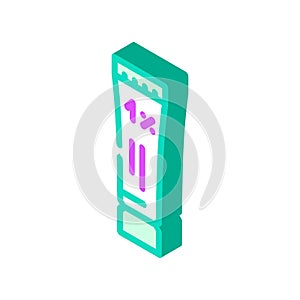 hydrocortisone ointment first aid isometric icon vector illustration