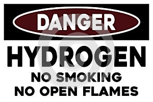 Hydroden, no smoking sign