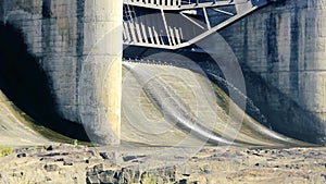 Hydroelectric dam, view from downstream.