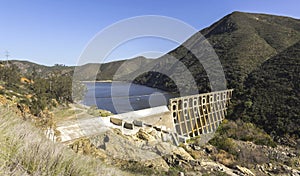 Hydroelectric Multiple Arch Concrete Dam at Lake Hodges photo