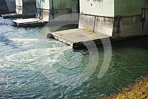 Hydroelectric power generating man made dam