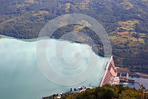 Hydroelectric power plant on Drina River Perucac photo