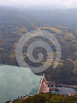 Hydroelectric power plant on Drina River Perucac Serbia energy photo