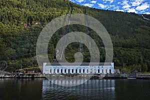 Hydroelectric power plant at Florli at Lysefjord in Norway