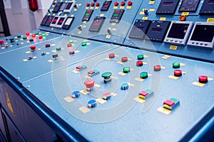 Hydroelectric power plant panel control. Electrical equipment