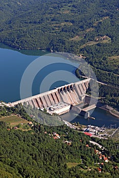 Hydroelectric power plant on river Perucac