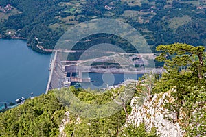 The hydroelectric power station on the Lake Perucac and river Drina, Bajina Basta, Serbia