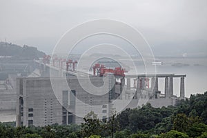 Hydroelectric Power Station Three Gorges Dam on Yangtze river in China