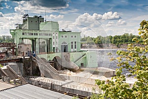 Hydroelectric power station on the Volkhov River