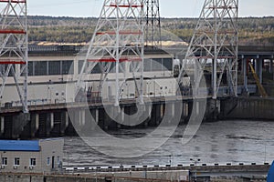 Hydroelectric pumped storage power plant on Volga river