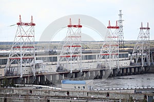 Hydroelectric pumped storage power plant on Volga river