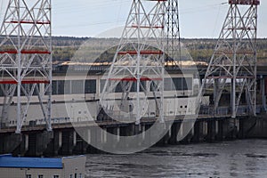 Hydroelectric pumped storage power plant on Volga river