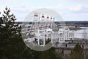 Hydroelectric pumped storage power plant on Volga river