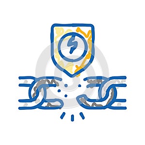 hydroelectricity globe hydroelectric power icon doodle illustration photo
