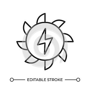 Hydroelectricity line icon photo