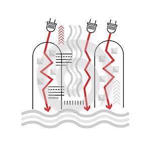 Hydroelectricity power concept