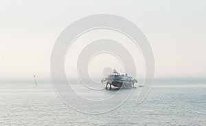 Hydrofoil floating on river