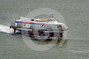 Hydrofoil going on Saigon River