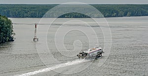 Hydrofoil going on Saigon River