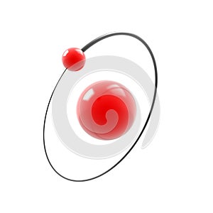 Hydrogen Atom 3d icon