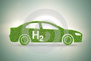 Hydrogen car concept - 3d rendering