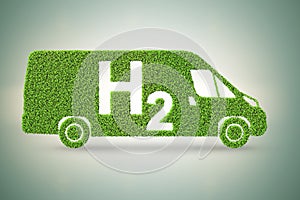 Hydrogen car concept - 3d rendering