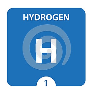 Hydrogen Chemical 1 element of periodic table. Molecule And Communication Background. Hydrogen Chemical H, laboratory and science