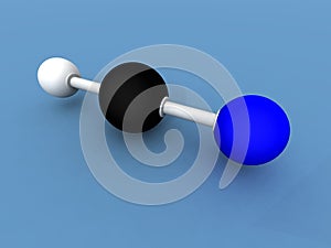 Hydrogen cyanide molecule photo