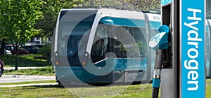 A hydrogen fuel cell tram concept