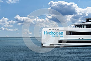 A hydrogen fuel cell yacht