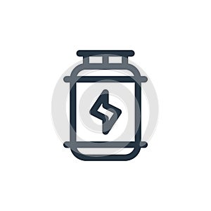 hydrogen icon vector from sustainable energy concept. Thin line illustration of hydrogen editable stroke. hydrogen linear sign for