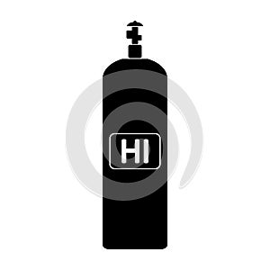 Hydrogen iodide gas cylinde icon