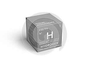Hydrogen. Other Nonmetals. 3D illustration photo
