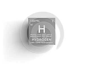 Hydrogen. Other Nonmetals. 3D illustration photo