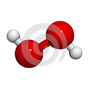 Hydrogen peroxide (H2O2) molecule photo