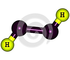 Hydrogen peroxide (H2O2) molecular structure isolated on white