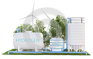Hydrogen storage in green environments